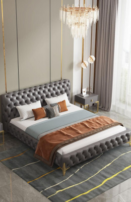 Bett 2x Nachttisch 3 tlg Schlafzimmer Set Design Modern Luxus Schlafzimmer sets