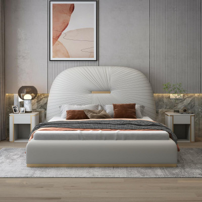 Hotel Luxus Bett Weißes Schlafzimmer Englische Betten 180x200cm Neu