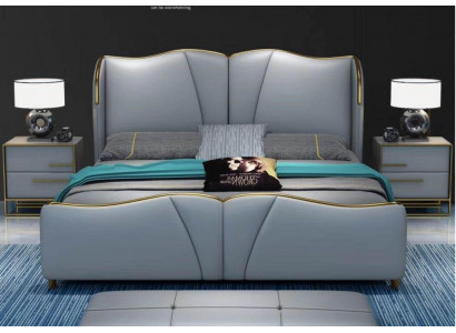 Bett Möbel Design Betten Doppelbett Luxus Schlafzimmer Holz neu