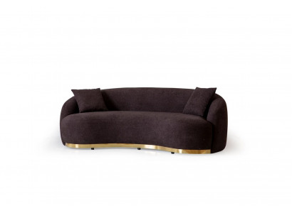 Designer Sofa 4 - Sitzer Braun farbe Neuheit in Wohnzimmer Modern