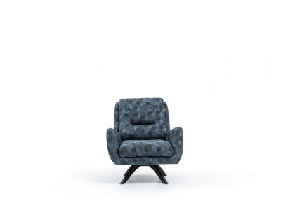 Wohnzimmer Luxus Sessel grau Club Lounge Modern Designer Möbel Einrichtung