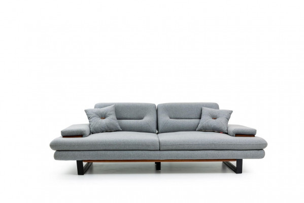 Modern Möbel Wohnzimmer Sofa 3 Sitzer grau xxl big Designer 238cm Möbel