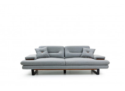 Modern Möbel Wohnzimmer Sofa 3 Sitzer grau xxl big Designer 238cm Möbel