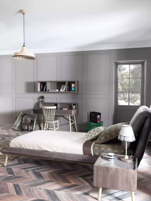 Computertisch Set 3tlg Schreibtisch Bücherregal Holz Grau Regale Tisch