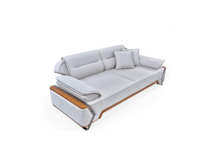Designer Weißes Sofa Luxus Wohnzimmer Couch Polster 3-Sitzer Neuer 3-er