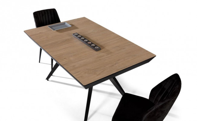 Küchentisch Esszimmertisch Ausziehbarer Design Luxus Holz Braun Tisch