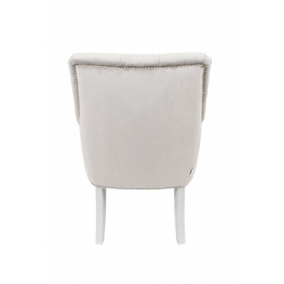 Moderner Weißer Chesterfield Polster Sessel Luxuriöser Einsitzer Lehnstühle