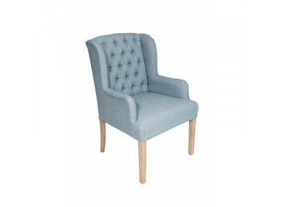 Blauer Chesterfield Stuhl Hotel Einrichtung Sitzer Polster Stuhl Lehnstuhl 