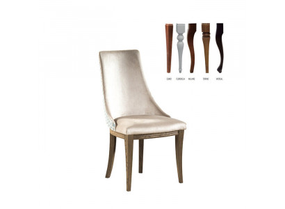 Klassischer Designer Polster Stuhl Gepolstert Stühle Textil Leder Stoff CM-U1