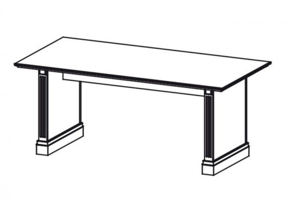 Klassische Schreibtisch Büromöbel Tisch Büro Chef Schreibtische Echtholz BA - 19