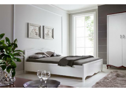 Doppelbett Milano Klassik Bett Betten Ehe Schlafzimmer Holz Designer Neu MI-2