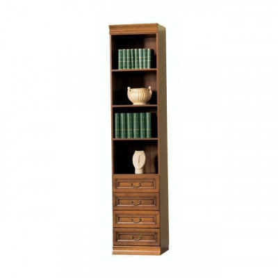 Klassische Schränke Schrank Schrankwand Bücherregal Vitrine Bücherschrank SE-6