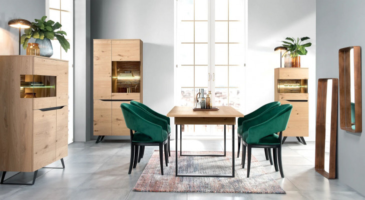 Design Vitrine Kommode Anrichte Side Schrank Regal Luxus Wohnzimmer Schränke Neu