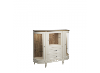 Klassische Kommode Vitrine Kommoden Vitrinenschrank Kommodenschrank FL-KBsz
