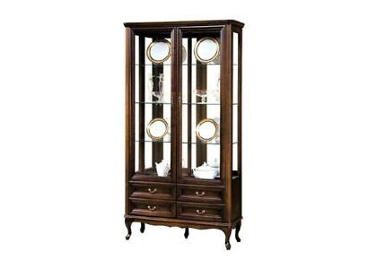 Klassische Vitrine Schrank Italienische Möbel Vitrinenschrank Vitrinen Neu W-W2