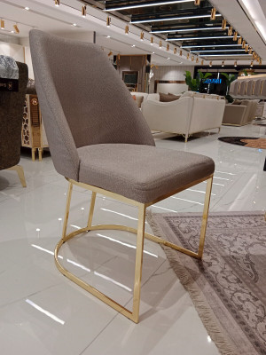 4x Stühle Stuhlgruppe Polster Design Möbel Esszimmer Textil