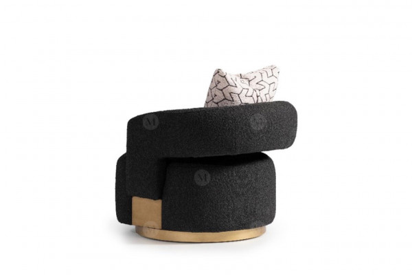 Großes Komplette Wohnzimmer Sessel Tische 7tlg Stoff Braun Holz Regale