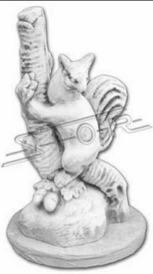 Garten Dekoration Frettchen Terrasse Stein Figuren Figur Statue Skulptur