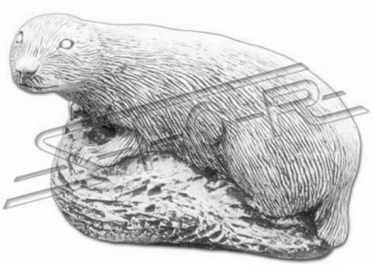 Garten Dekoration Frettchen Terrasse Stein Figuren Figur Statue