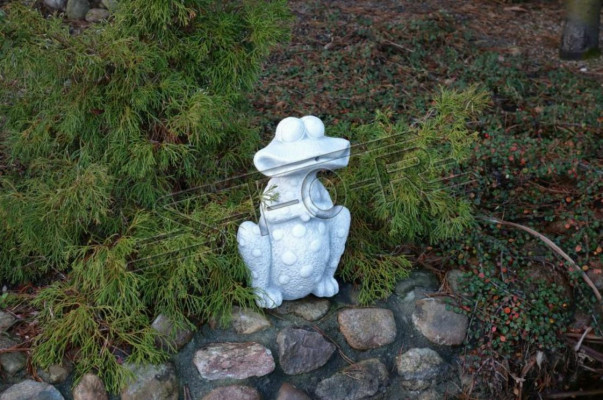 Garten Dekoration Frosch Terrasse Stein Figur Figuren Statue Dekorative