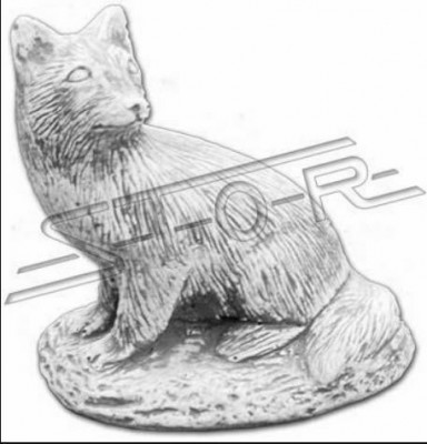 Garten Dekoration Fuchs Terrasse Stein Figuren Figur Deko Statue