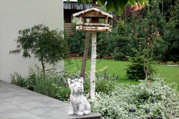 Garten Dekoration Hund Terrasse Stein Figuren Figur Daisy Statue