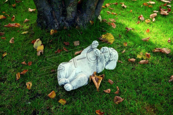 Garten Dekoration Hund Terrasse Stein Figuren Figur Dekorative Weiß Statue