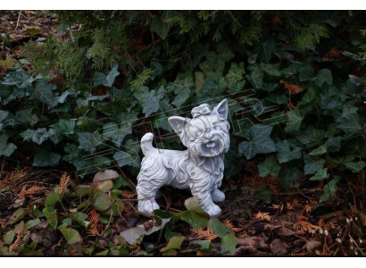 Garten Dekoration Hund Weiß Terrasse Stein Figuren Dekorative Statue Figur