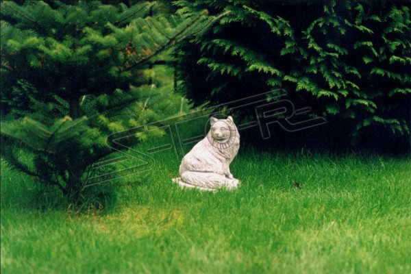 Garten Dekoration Katze Statue Skulptur Figuren Skulpturen Design