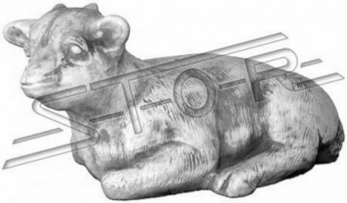 Garten Dekoration KalbTerrasse Stein Figuren Figur Deko Statue