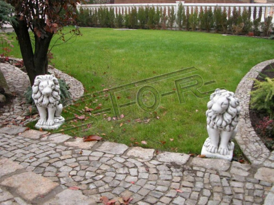 Garten Dekoration Löwe Statue Skulptur Natur Figuren Skulpturen Designer