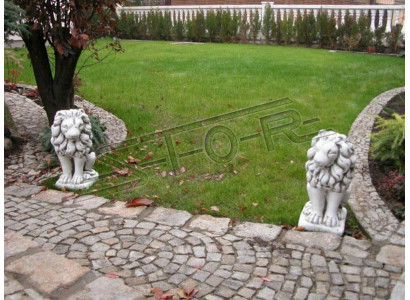 Garten Dekoration Löwe Statue Skulptur Natur Figuren Skulpturen Designer