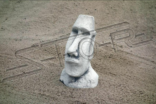 Garten Dekoration Moai Terrasse Stein Figuren Figur Deko Statue
