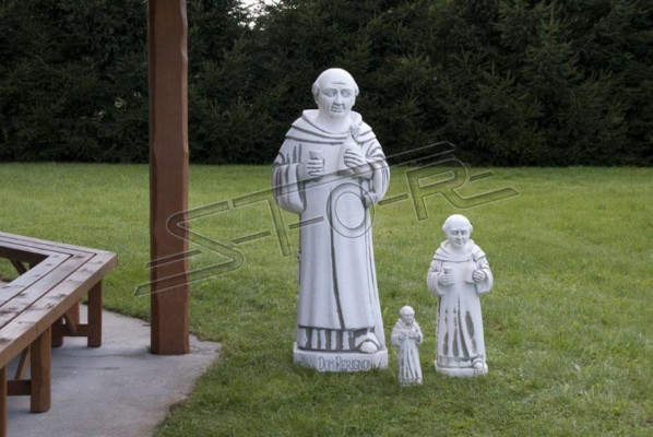 Garten Dekoration Mönch Statue Skulptur Figuren Skulpturen Designer