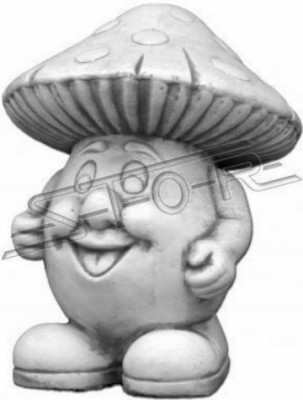 Garten Dekoration Pilz Terrasse Stein Figur Figuren Dekor Natur Statue
