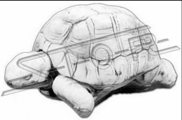 Garten Dekoration Schildkröte Terrasse Stein Figuren Figur Deko Statue