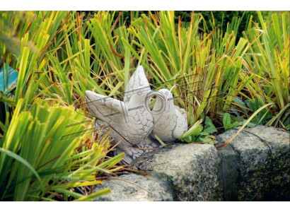 Garten Dekoration Tauben Terrasse Stein Figuren Figur Statue Skulptur