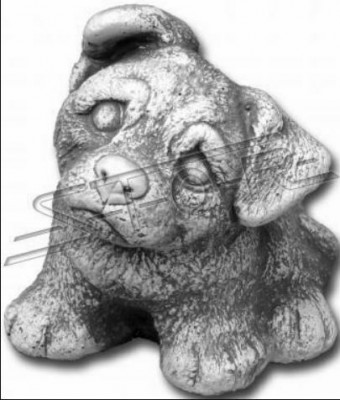 Garten Dekoration Weiß Hund Terrasse Stein Figuren Dekorative Statue Figur