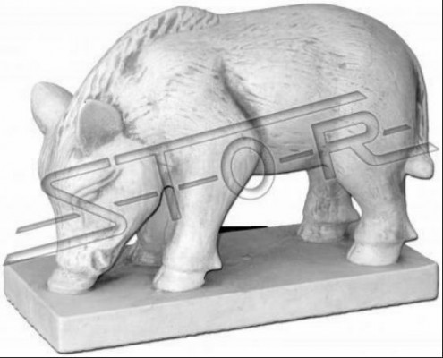 Garten Dekoration Wildschwein Terrasse Stein Figuren Figur Deko