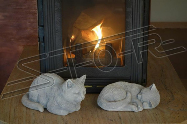 Garten Dekorative Dekoration Katze Terrasse Stein Figuren Figur Statue