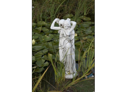 Gartenfigur "Frau Fontaine" 76cm Teichfigur Menschen Steinguss