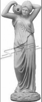Gartenfigur "Frau Fontaine" 76cm Teichfigur Menschen Steinguss