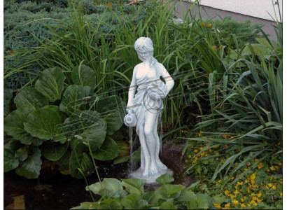 Gartenfigur "Frau Fontaine" 78cm Teichfigur Menschen Steinguss