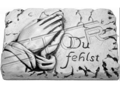 Grab Text Du Fehlst Grabschmuck Stein Dekoration Figur Statue Buch