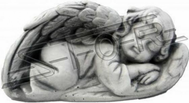 Grabengel Kreuz Grab Deko Grabschmuck Dekoration Stein Klassisch Statue