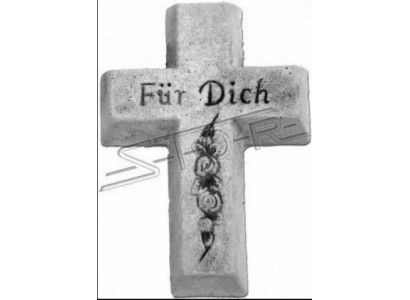 Grabengel Kreuz Grab Deko Grabschmuck Stein Klassisch Dekoration Statue