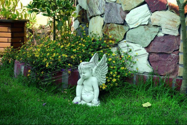 Grabschmuck Grab Stein Dekoration Deko Engel Figur Skulptur Gott Heilig