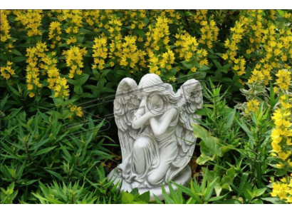 Grabschmuck Grab Stein Dekoration Engel Figur Skulptur Gott Heilig 36cm Sofort