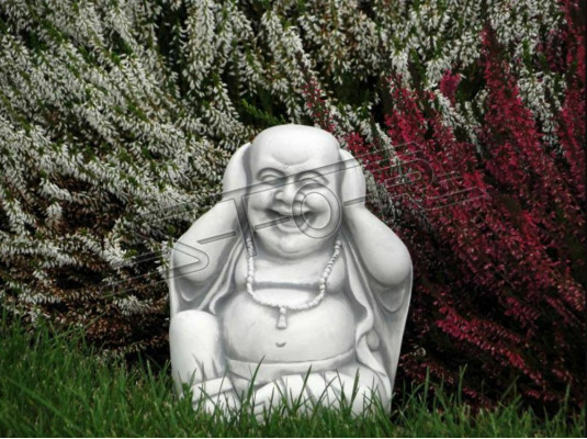 Happy Buddha Statue Figur Garten Figuren Statuen Skulptur Skulpturen
