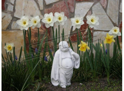 Happy Buddha Statue Figur Garten Figuren Statuen Skulptur Skulpturen